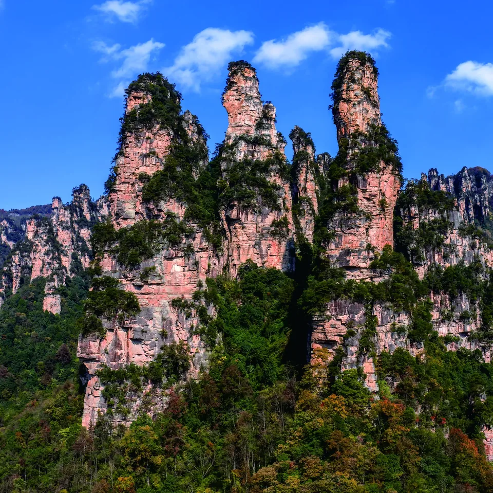 Weather over the Wulingyuan landscape